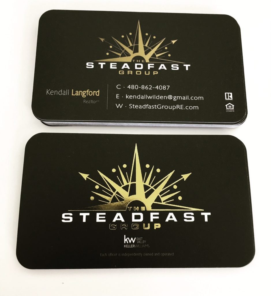 Real Estate Foil Business Cards