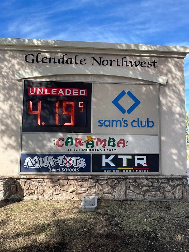 Glendale northwest panel sign aqua-tots KTR